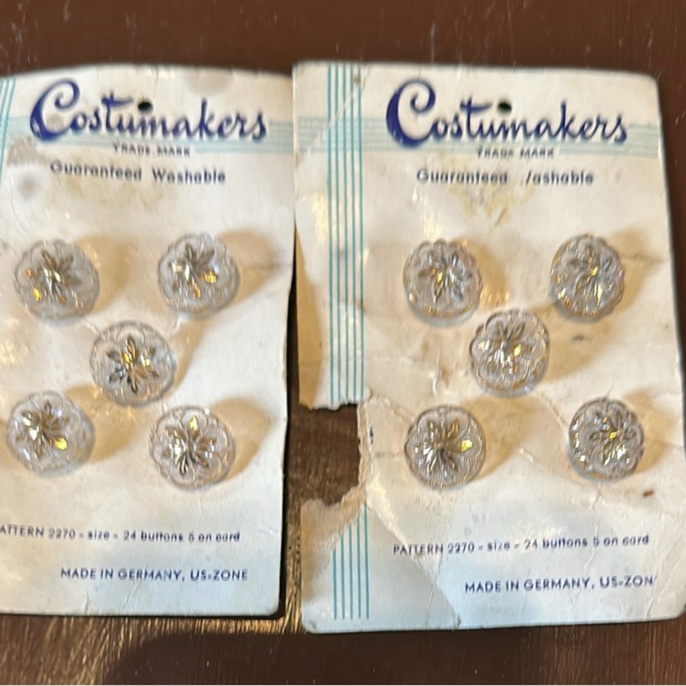 Vintage circa 1940’s buttons